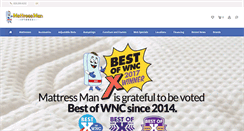 Desktop Screenshot of mattressmanstores.com